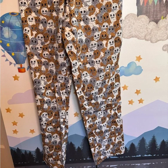 Nooworks monsters overalls small like new rare print - Picture 2 of 11